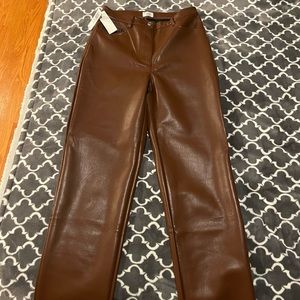 Aritzia Wilfred Melina Pant in Cognac